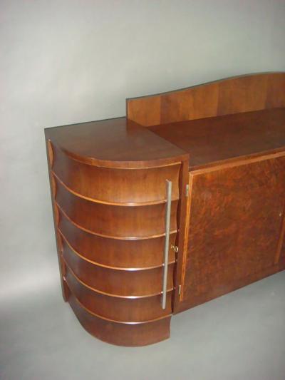 Rene Prou French Art Deco Sideboard by Rene Prou
