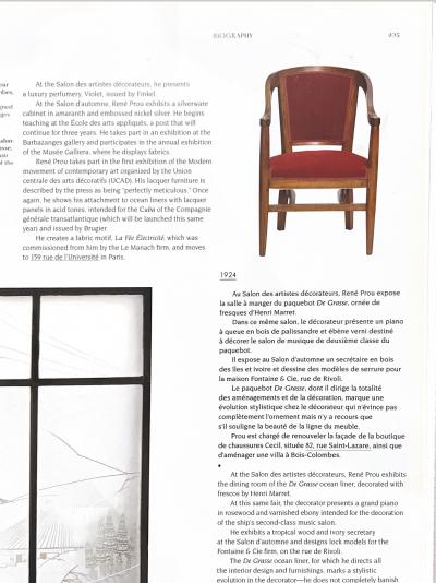 Rene Prou Pair of Art Deco arnchairs