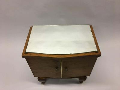 Rene Prou Pair of Mid Century Modern Neoclassical Side Tables Nightstands Rene Prou