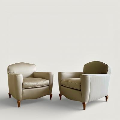 Rene Prou Pair of Rene Prou Armchairs circa 1940