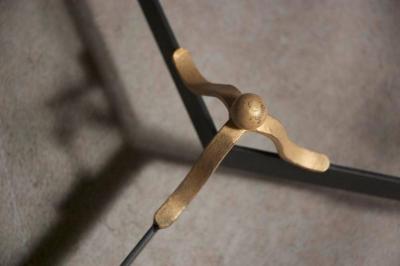 Rene Prou Ren Prou Gilt Iron Coffee Table