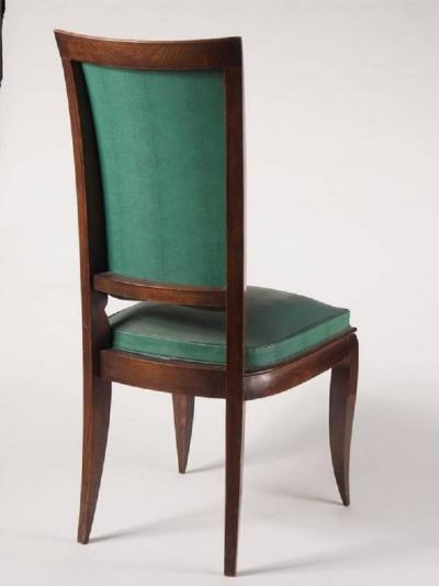 Rene Prou Rene Prou Fine Set of Six Dining Chairs
