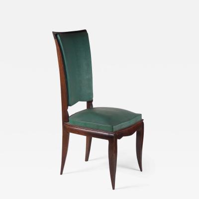Rene Prou Rene Prou Fine Set of Six Dining Chairs