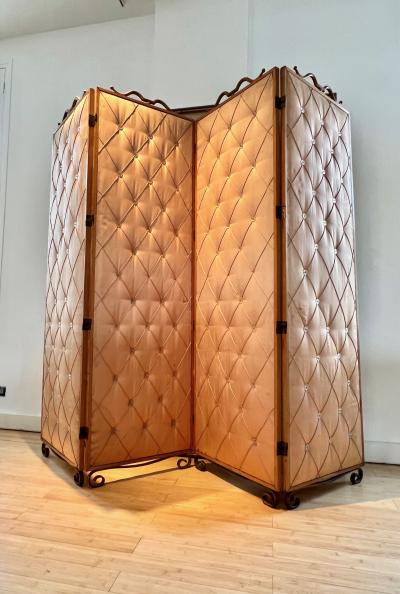 Rene Prou Rene Prou Hollywood look rarest french 40s folding screen