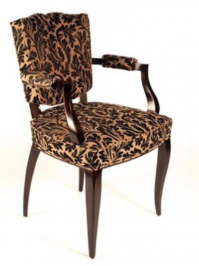 Rene Prou Rene Prou Pair of Open Sided Armchairs