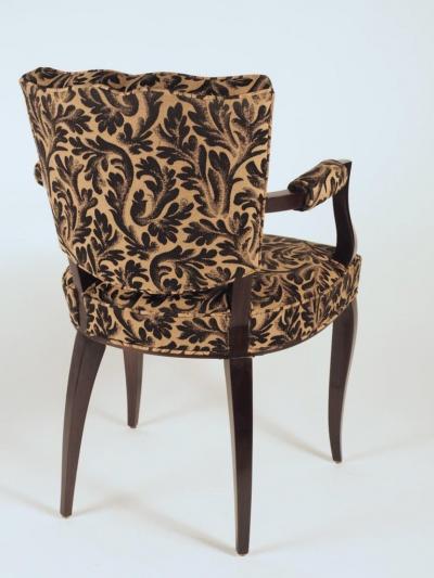 Rene Prou Rene Prou Pair of Open Sided Armchairs