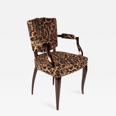 Rene Prou Rene Prou Pair of Open Sided Armchairs