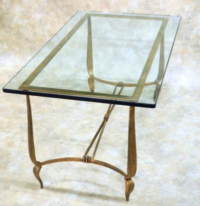 Rene Prou Rene Prou gilt iron coffee table 1645 