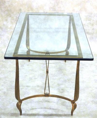 Rene Prou Rene Prou gilt iron coffee table 1645 