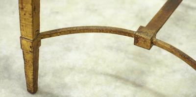 Rene Prou Rene Prou gilt iron coffee table