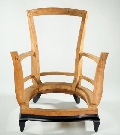 Rene Prou Rene Prou pair of arm club chairs