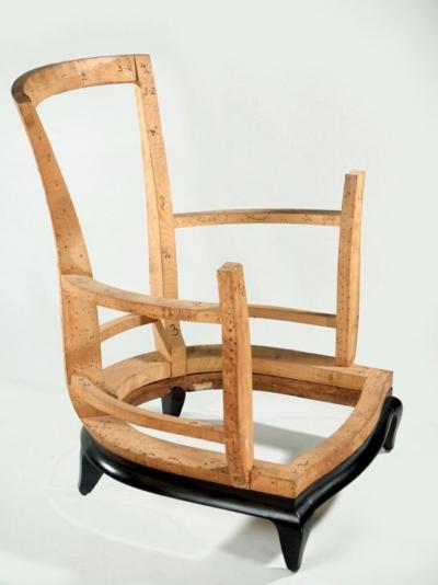 Rene Prou Rene Prou pair of arm club chairs