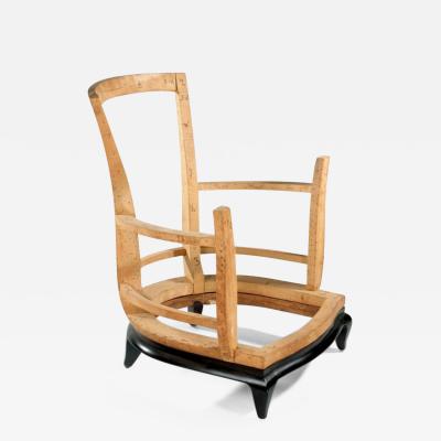 Rene Prou Rene Prou pair of arm club chairs