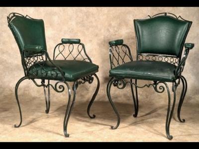 Rene Prou Rene Prou pair of armchairs