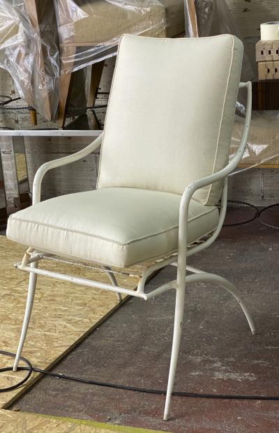 Rene Prou Rene Prou rarest set of 4 outdoor chairs in vintage condition