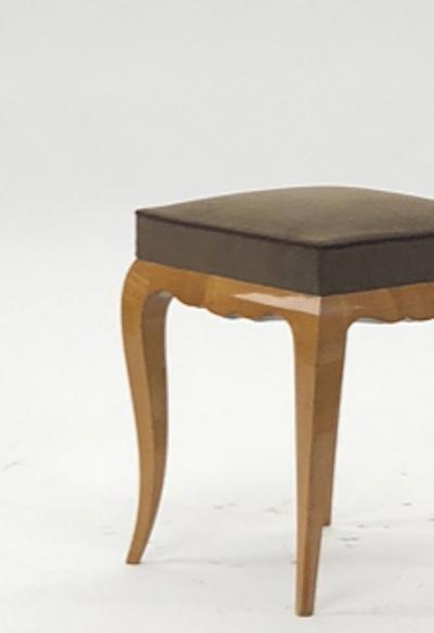 Rene Prou Rene Prou refined solid sycamore pair of stools