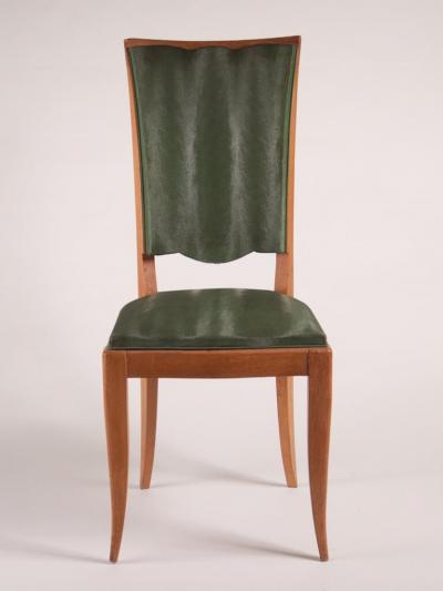 Rene Prou Rene Prou style set of 6 dining chairs