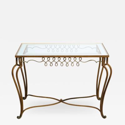 Rene Prou Superb Iron and lomis Table