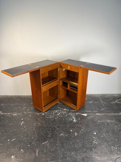 Reno Wahl Iversen Danish Teak Captains Bar by Reno Wahl Iversen for Dyrlund 1960s