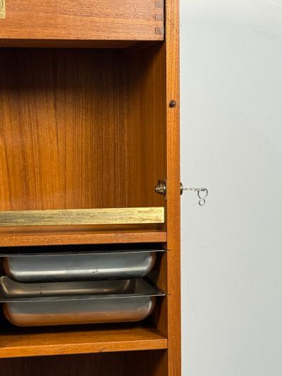 Reno Wahl Iversen Danish Teak Captains Bar by Reno Wahl Iversen for Dyrlund 1960s