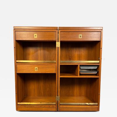 Reno Wahl Iversen Danish Teak Captains Bar by Reno Wahl Iversen for Dyrlund 1960s