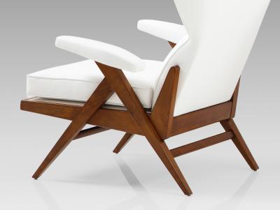 Renzo Franchi Rare Pair of Sculptural Camea Lounge Chairs by Renzo Franchi for Brianzola