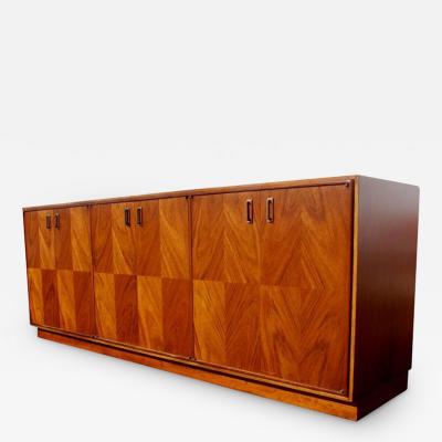 Renzo Rutili Exotic Wood and Walnut Buffet in the Manner of Renzo Rutili