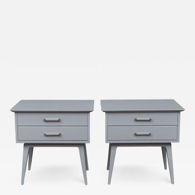 Renzo Rutili Mid Century Nightstands by Renzo Rutili for Johnson Furniture