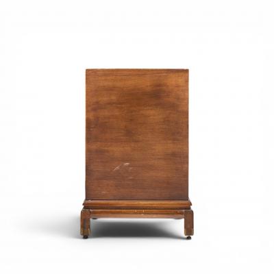 Renzo Rutili Renzo Rutili for Johnson Furniture Mid Century Walnut and Brass Credenza