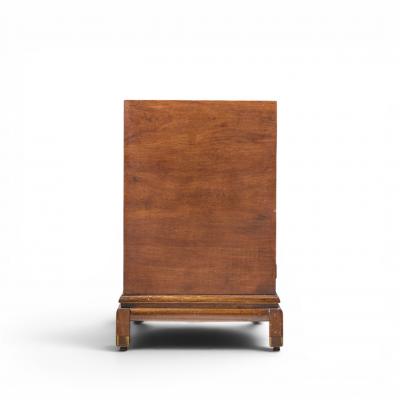 Renzo Rutili Renzo Rutili for Johnson Furniture Mid Century Walnut and Brass Credenza