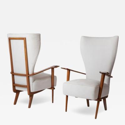 Renzo Zavanella Pair of Armchairs by Renzo Zavanella