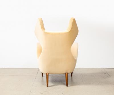 Renzo Zavanella Rare Wing Back Lounge Chair by Renzo Zavanella