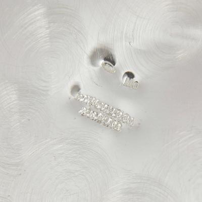 Repousse Peruvian silver bouquet vase