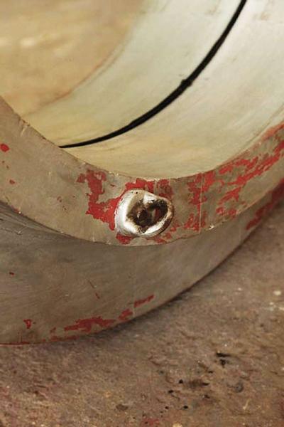 Repurposed Factory Mold Mirror