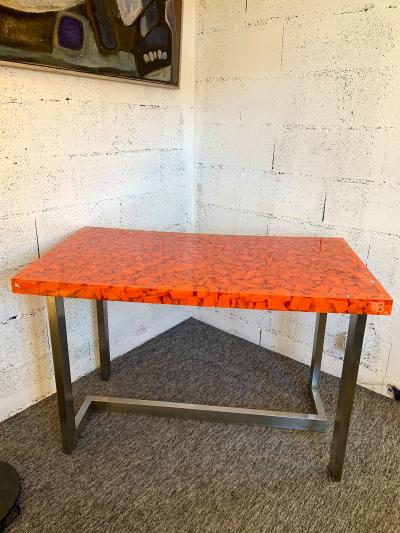 Resin Fractal Inclusion Console Table Desk by Thomas Brant France 2014