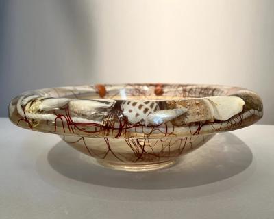 Resin pocket tray with inclusion Riccardo Marzi Florence Italy 1970 1980