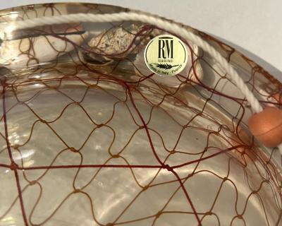 Resin pocket tray with inclusion Riccardo Marzi Florence Italy 1970 1980