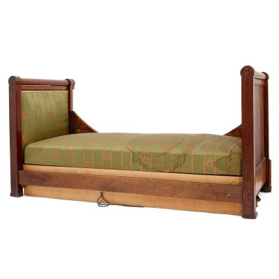 Restauration period mahogany and gilt bronze daybed