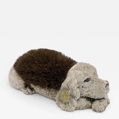 Resting Dog Figural Brush England 1960s