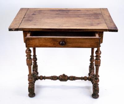 Restoration Period Louis XIII Style Walnut Writing Table