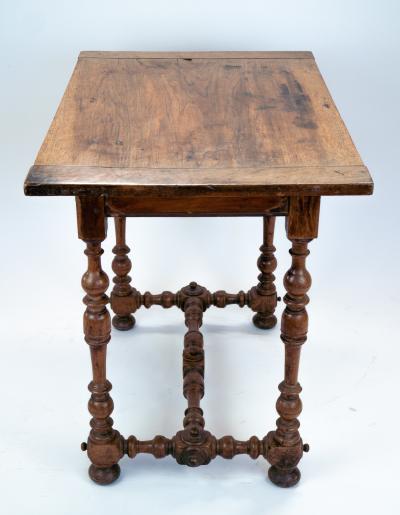 Restoration Period Louis XIII Style Walnut Writing Table