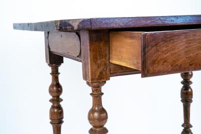 Restoration Period Louis XIII Style Walnut Writing Table