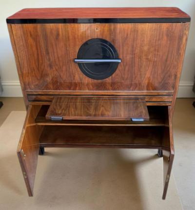 Restored Art Deco Bar Custom Design with Unique Features