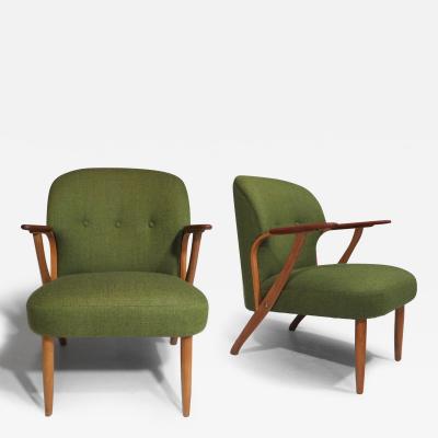 Restored Scandinavian Lounge Chairs by Chresten Findahl Brodersen
