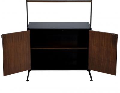 Restored Vintage 1960 s Mid Century Modern Bookcase Wall Cabinet