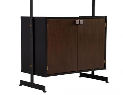 Restored Vintage 1960 s Mid Century Modern Bookcase Wall Cabinet