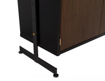 Restored Vintage 1960 s Mid Century Modern Bookcase Wall Cabinet
