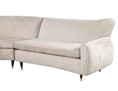 Restored Vintage Mid Century Modern Sectional Sofa Set