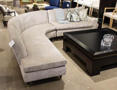 Restored Vintage Mid Century Modern Sectional Sofa Set