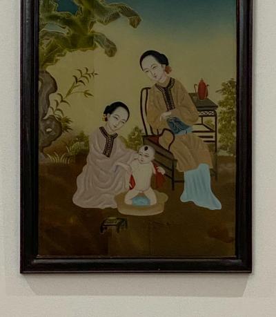 Reverse Glass Painting China Republic Period